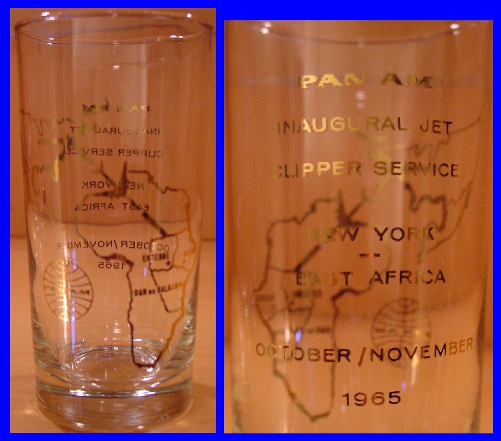 1965 October and November, Pan Am brings jet service to East Africa .The two month date stamp does not mean that it took two months to complete the service.  Most likely the Service began out of New York in the last days of October and by the time the aircraft arrived at the final destination in Africa and began the return service to New York the month had changed to November.